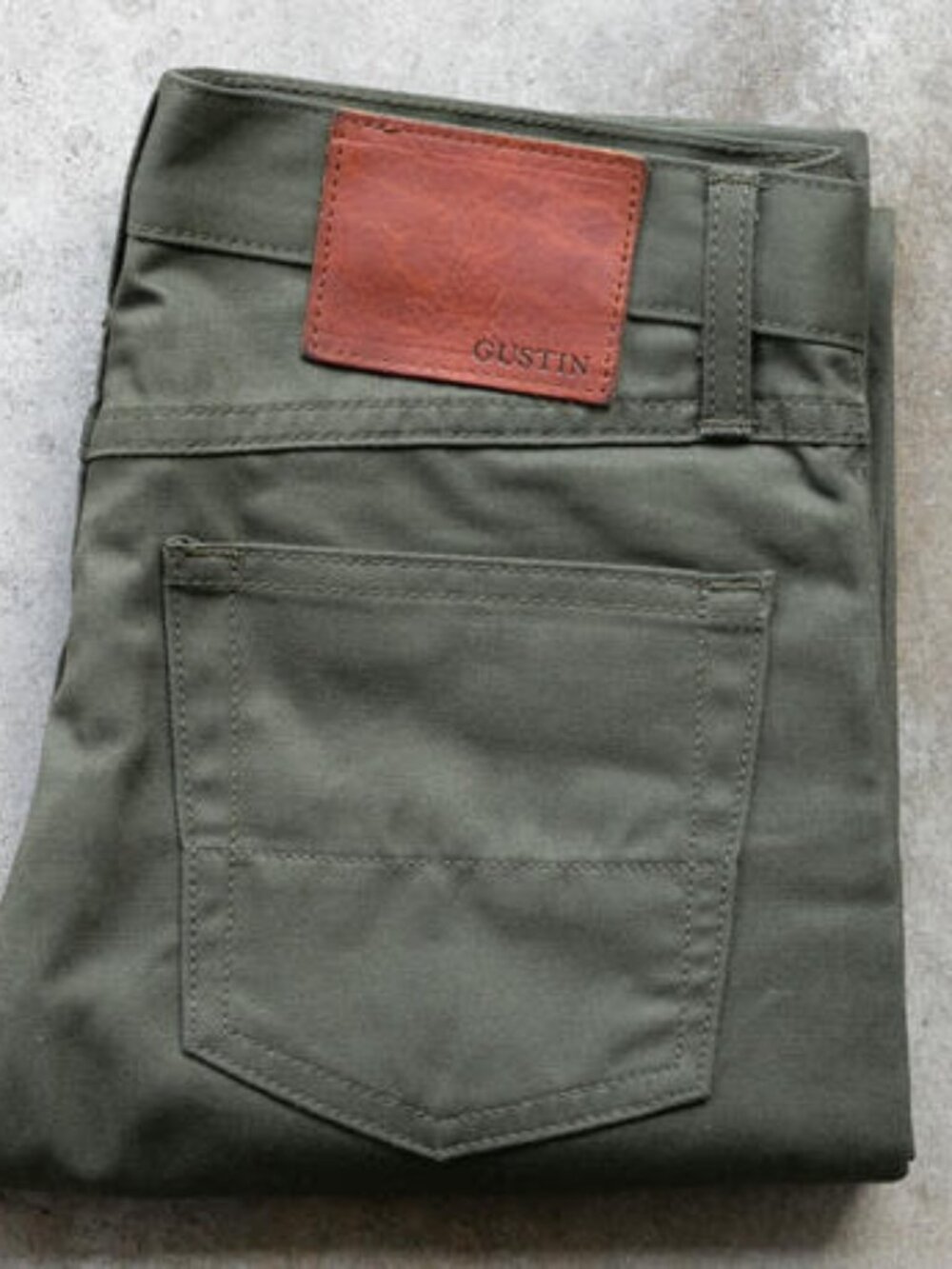 Gustin #434 Classic Twill 5 Pocket - Olive - 37/27 - LIKE NEW